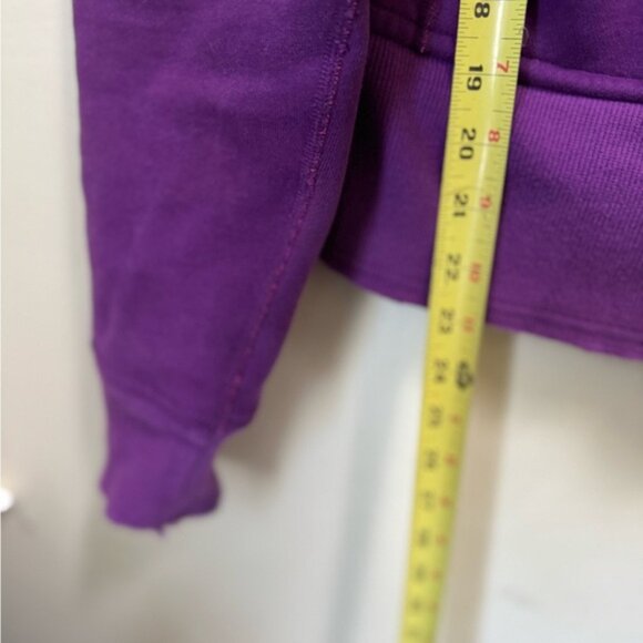 Lululemon Scuba Raw Edge Hoodie Jacket Zip Cotton Cozy Fleece Pockets Ribbed 8 - Picture 16 of 16